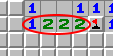 Шаблон «1-2-2-1», приклад 3, обведено